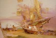 На песчаной косе