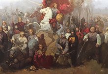 Эскиз картины "Героям Судбищенской битвы посвящается"