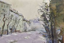 На заснеженной улице