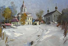 Зима на монастырском дворе