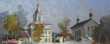 Зима на монастырском дворе